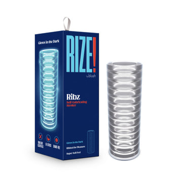 Rize Ribz Glow In The Dark Self Lubricating Stroker Clear Default Title