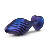 Anal Adventures Matrix Swirl Bling Plug Sapphire