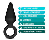 Anal Adventures Platinum Silicone Loop Plug - Small Black
