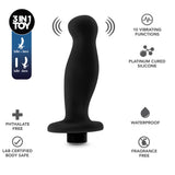 Anal Adventures Platinum Silicone Vibrating Prostate Massager 02 Black