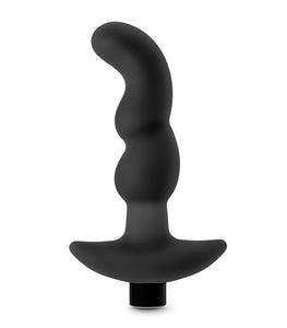 Anal Adventures Platinum Silicone Vibrating Prostate Massager 03 Black