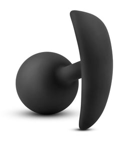 Anal Adventures Platinum Silicone Vibra Plug Black Default Title