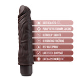 Dr. Skin Silicone Dr. David 8 In Vibrating Dildo