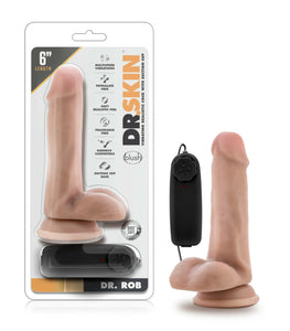 Dr Skin Dr. Rob 6in Cock Vanilla Vibrating