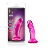 B Yours Sweet Small Dildo W/ Suction Cup Pink 4"