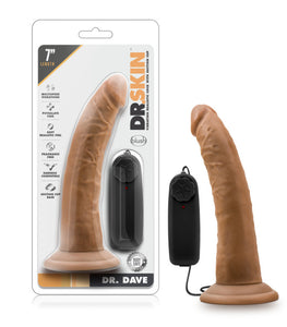 Dr. Skin Dr. Dave 7in Vibrating Cock W/ Suction Cup