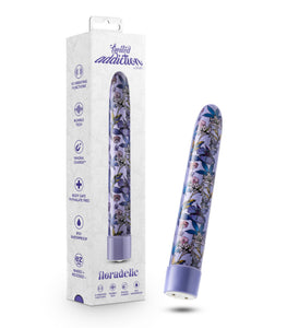 Limited Addiction Floradelic 7 In Rechargeable Vibe Purple