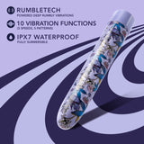 Limited Addiction Floradelic 7 In Rechargeable Vibe Purple