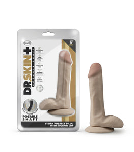 Dr Skin Plus 6in Poseable Dildo Vanilla