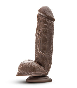 Dr Skin Mr D 8.5in Dildo W/ Suction Cup Chocolate