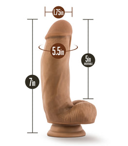 Dr Skin Silicone Dr Samuel 7 Dildo W Suction Cup Mocha 