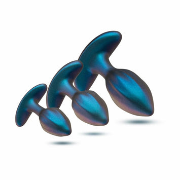 Anal Adventures Matrix Cosmos Plug Kit Lunar Blue Default Title