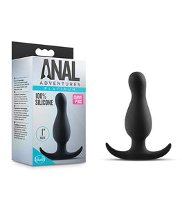 Anal Adventures Platinum Curve Plug Black Default Title