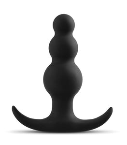 Anal Adventures Platinum Beaded Plug Black Default Title