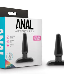 Anal Adventures Basic Anal Plug - Black