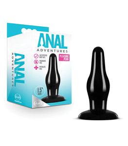 Anal Adventures Pleasure Plug Black Default Title