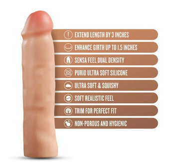 Performance Plus 3in Silicone Penis Xtender Beige Default Title