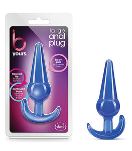 B Yours Large Anal Plug Blue Default Title