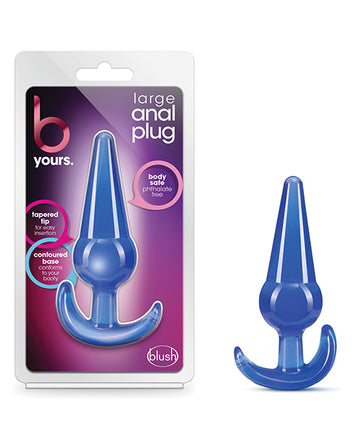 B Yours Large Anal Plug Blue Default Title