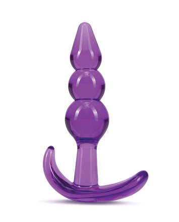 B Yours Triple Bead Anal Plug Purple Default Title