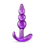 B Yours Triple Bead Anal Plug Purple