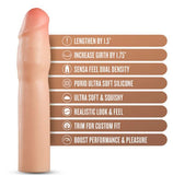 Performance Plus 1.25in Silicone Penis Xtender Beige