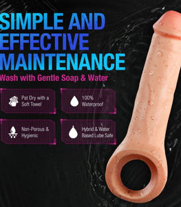 Performance Plus Thrive 2.5in Silicone Penis Xtender Beige Default Title