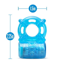 Stay Hard Rechargeable 5 Function Cock Ring Blue Default Title