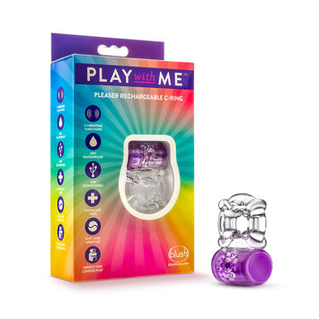 Play With Me Pleaser C-ring Rechargeable Purple
