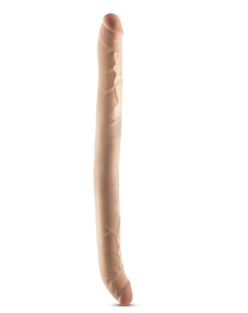 Dr Skin Plus - 16.5 Posable Double Dong - Beige 