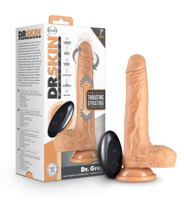 Dr Skin Dr Grey 7in Dildo Thrusting Vanilla Default Title