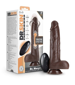 Dr Skin Dr Murphy 8in Dildo Thrusting Chocolate Default Title