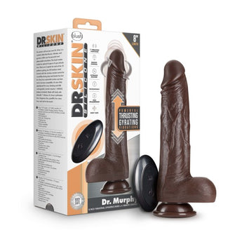 Dr Skin Dr Murphy 8in Dildo Thrusting Chocolate Default Title