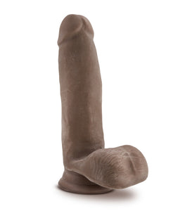 Au Naturel 7 Dildo W/balls Chocolate 