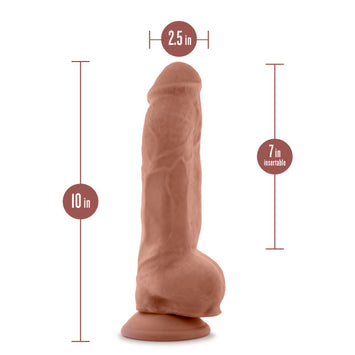 Au Naturel Big Boy 10 Dildo Mocha 