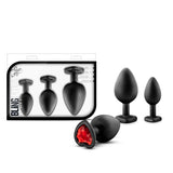 Luxe Bling Plugs Training Kit Gems Black Red