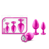 Luxe Bling Plugs Training Kit Gems Pink White