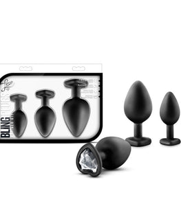 Luxe Bling Plugs Training Kit Gems Black White