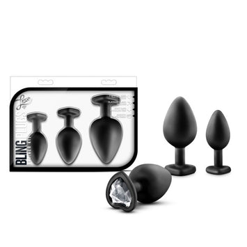Luxe Bling Plugs Training Kit Gems Black White