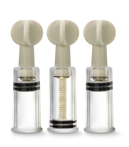 Temptasia Clit & Nipple Twist Suckers Set Of 3 Clear