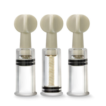 Temptasia Clit & Nipple Twist Suckers Set Of 3 Clear Default Title