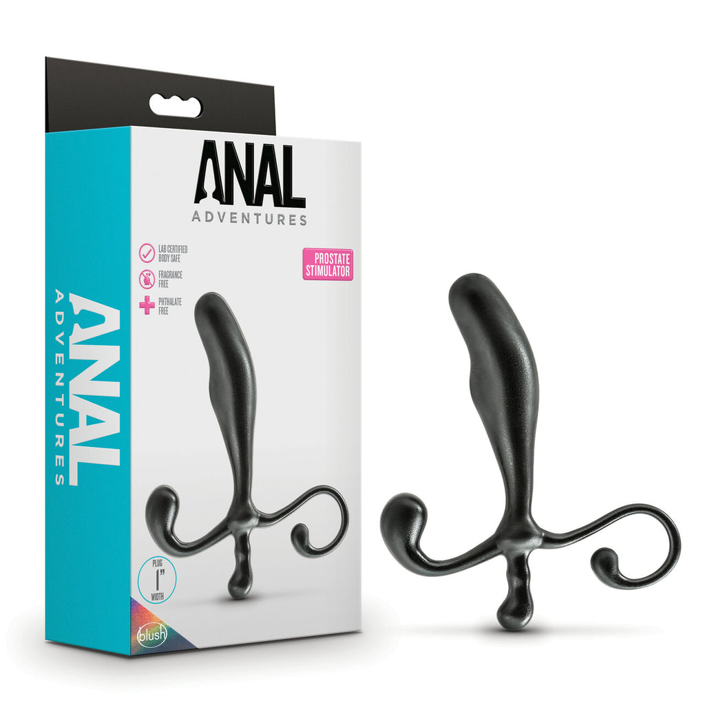 Anal Adventures Prostate Stimulator Black Default Title