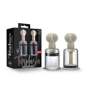 Temptasia Clit & Nipple Twist Large Suckers Set Of 2 Clear Default Title