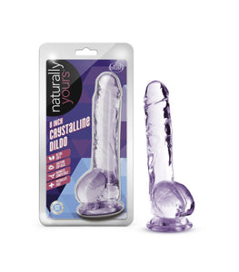 Naturally Yours 8in Amethyst Crystalline Dildo