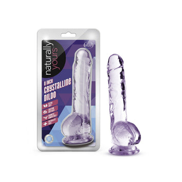 Naturally Yours 8in Amethyst Crystalline Dildo Default Title