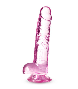 Naturally Yours 7in Rose Crystalline Dildo