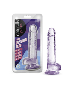 Naturally Yours 7in Amethyst Crystalline Dildo