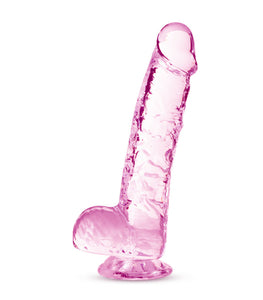 Naturally Yours 6in Rose Crystalline Dildo