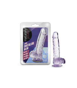 Naturally Yours 6in Amethyst Crystalline Dildo