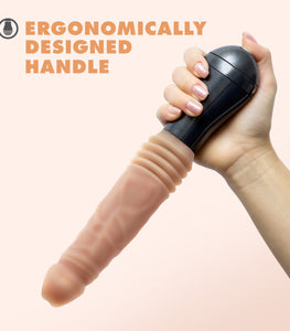 Dr. Skin Dr. Knight Thrusting Gyrating Vibrating Dildo Beige